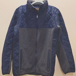 Burton Dryride Vintage Two Tone Sweater Jacket with Hood Size Medium